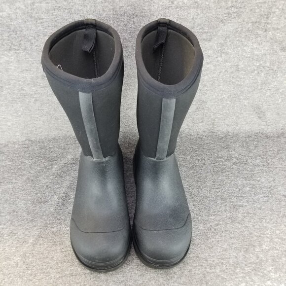 ✅BOGS Stockman Composite Toe Black Waterproof Pull on Winter Work Boots Men's 7 - Picture 7 of 11